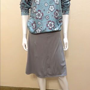 Athleta No Waist Gray Knit Skirt